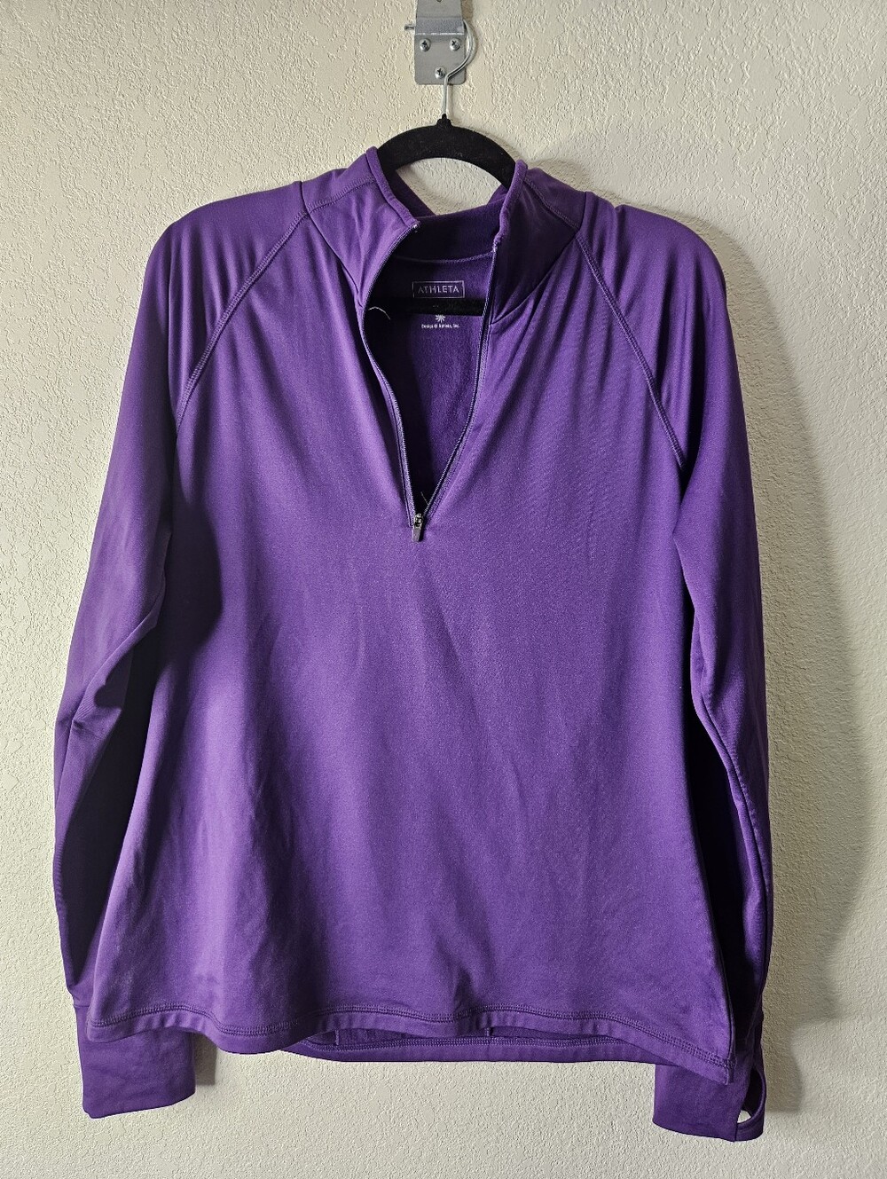 Athleta Purple Queen Of The Mountain Quarter-Zip Pullover